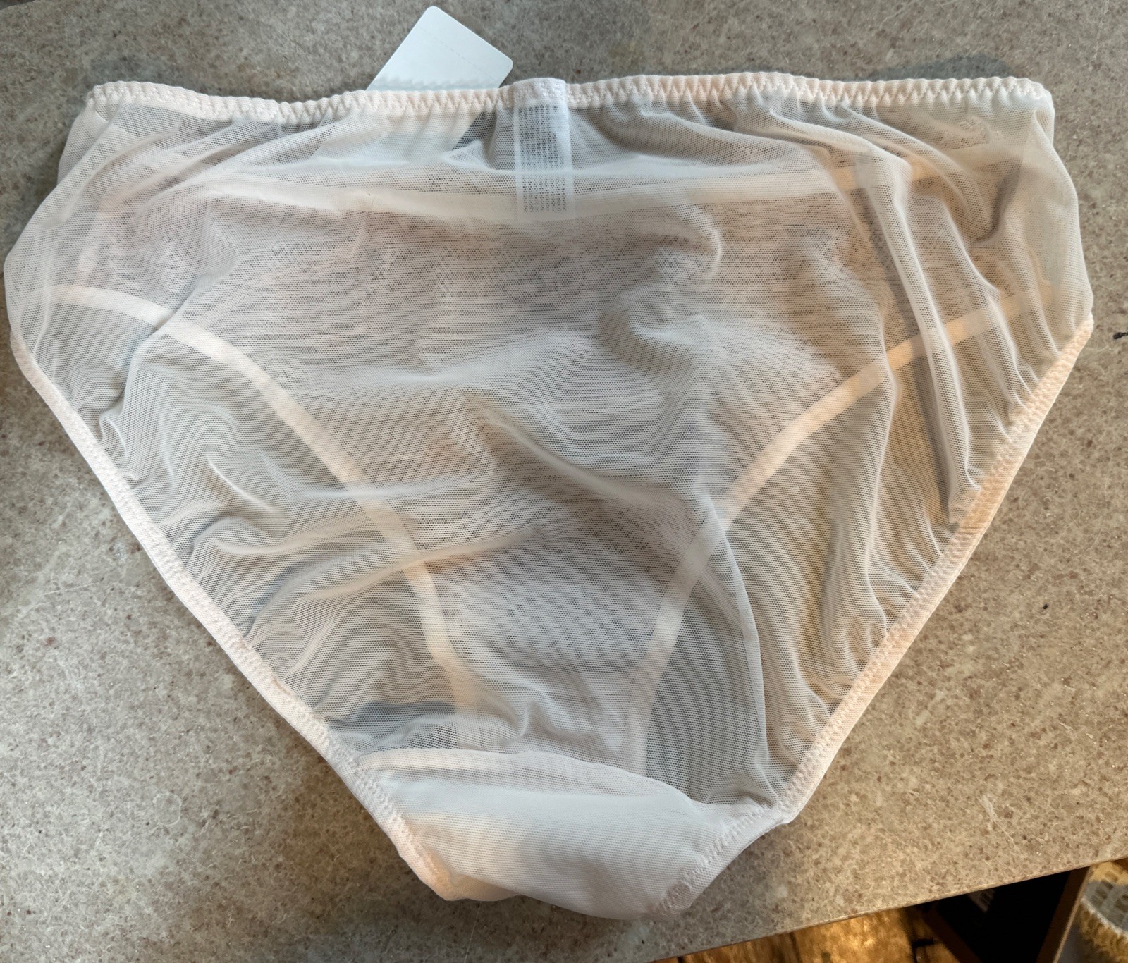 Wacoal EMBRACE 841191 Lace Underwear Lg Embroidered Floral Mesh Hi-cut Nude NWT