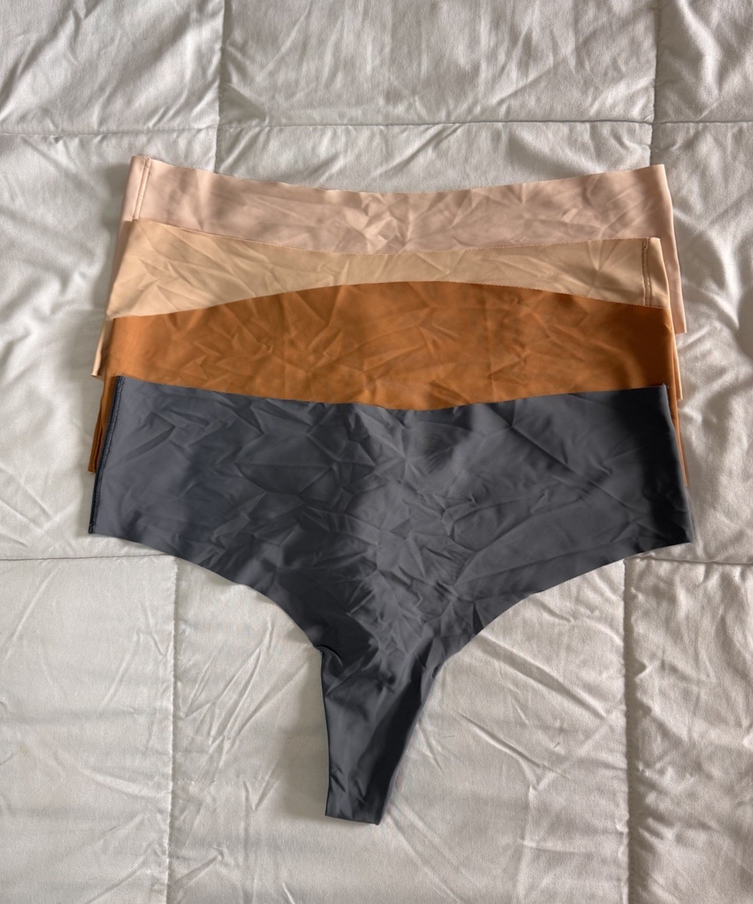 Parade High Rise Thong Panties Set Of 4 Size XL Universal Seamless No Show Nwot