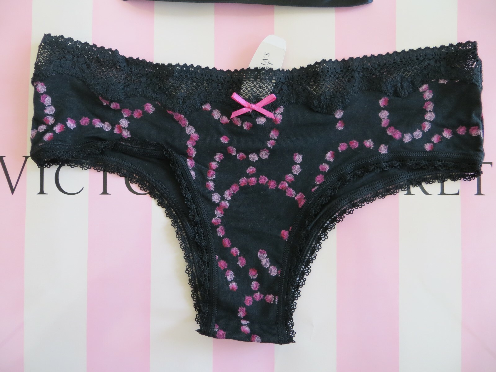 NWT -Victoria Secret Angles Brazillian – Black – S