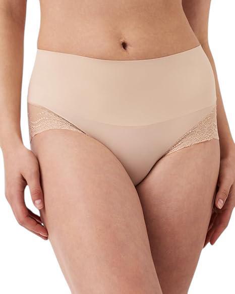 SPANX Women’s Undie-Tectable Lace Hi-Hipster Panty Soft Nude