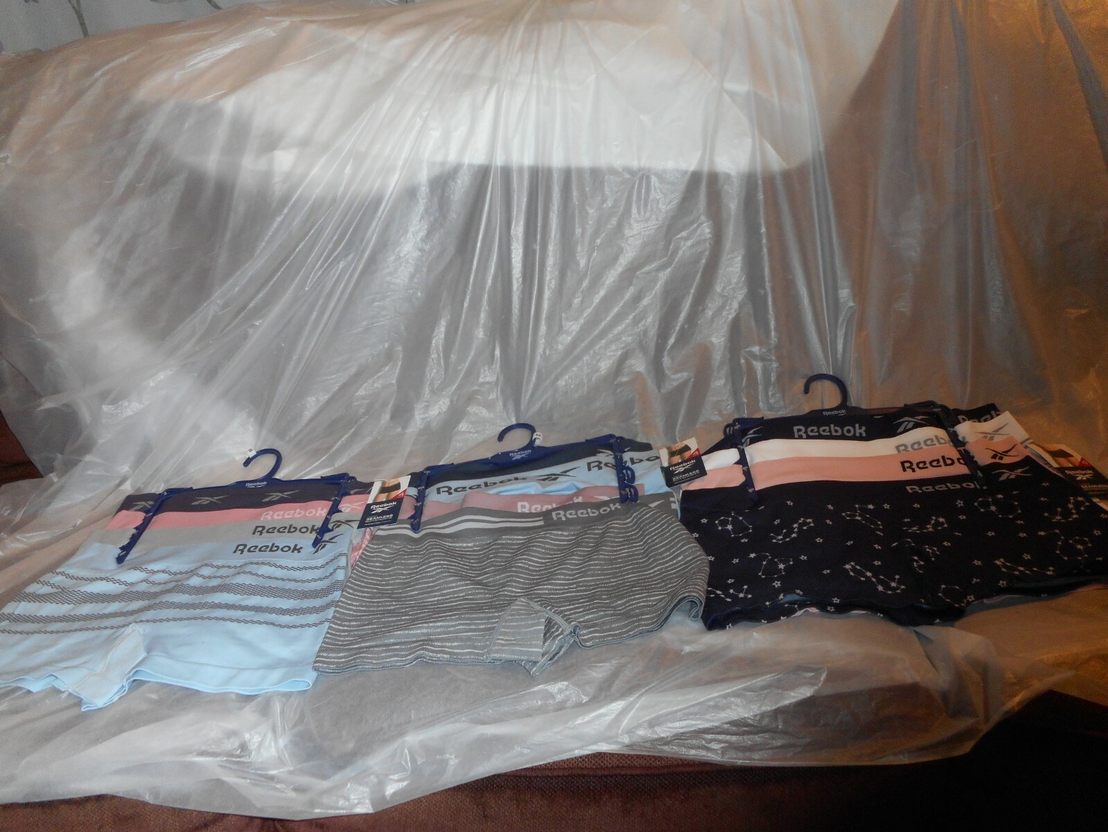 4 Pack REEBOK Women Seamless Multi Color Boyshorts Medium & XL