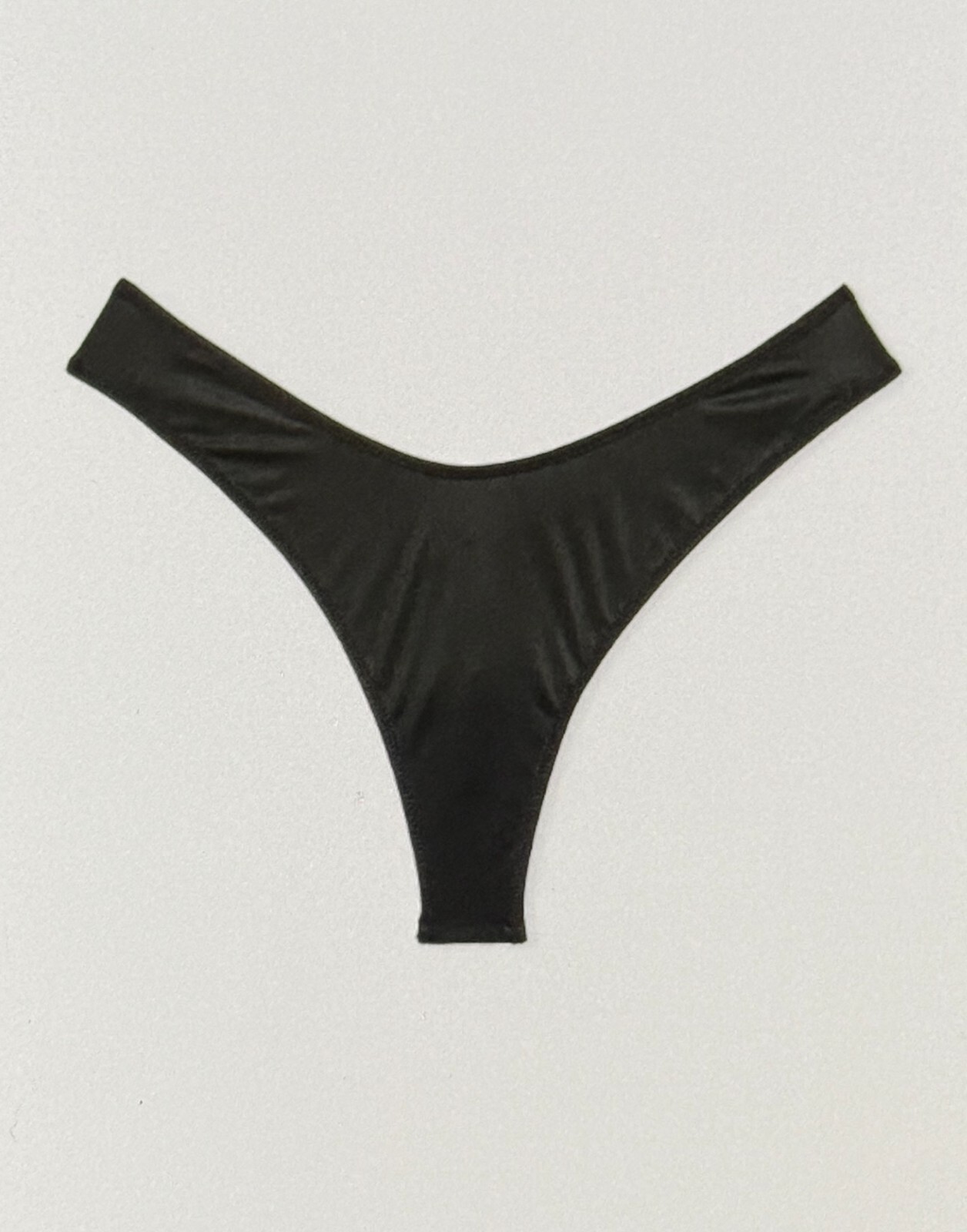 Victoria’s Secret Very Sexy Starstruck Strappy High Leg Thong Panty Black Medium