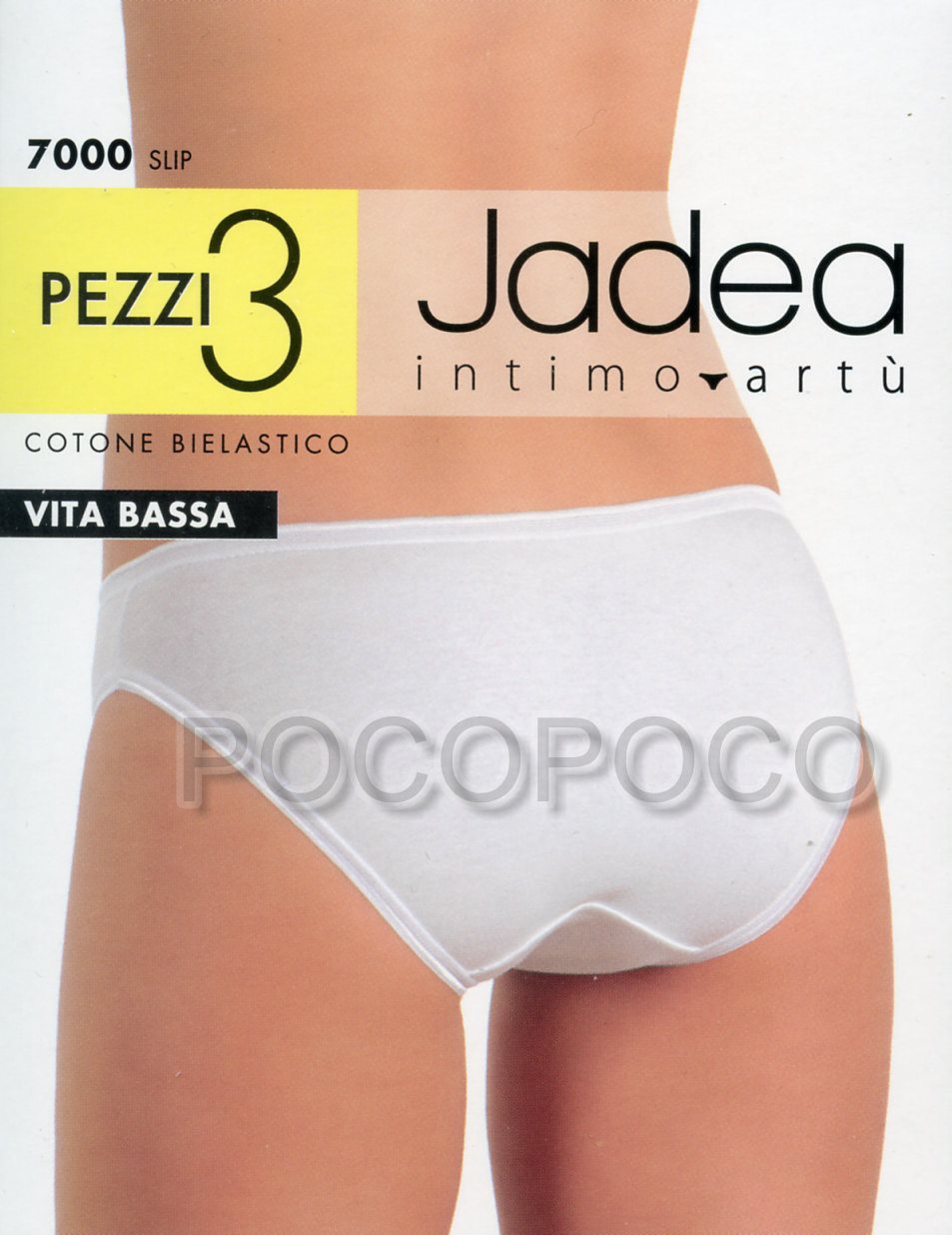 6 Women’s Elastic Low Waist Underpants Cotton Bielastic Jadea Stretchy
