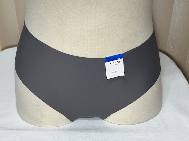 Alfani Womens Underwear XL Full Brief Laser Cut Panty 1 Pair Gray 100131318