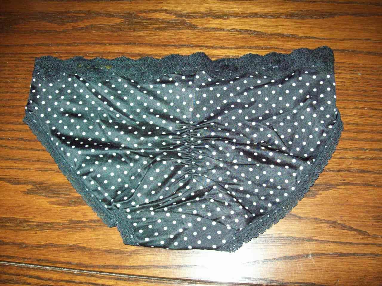 NWT Maidenform Lace Trim Bikini Panties smooth nylon ruched DM0016 C6M DOT L / 7