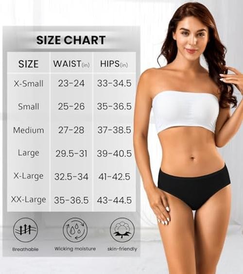 Women’s Cotton Bikini Panties,High-Cut Full XX-Large Multicoloured G – 10 Pack