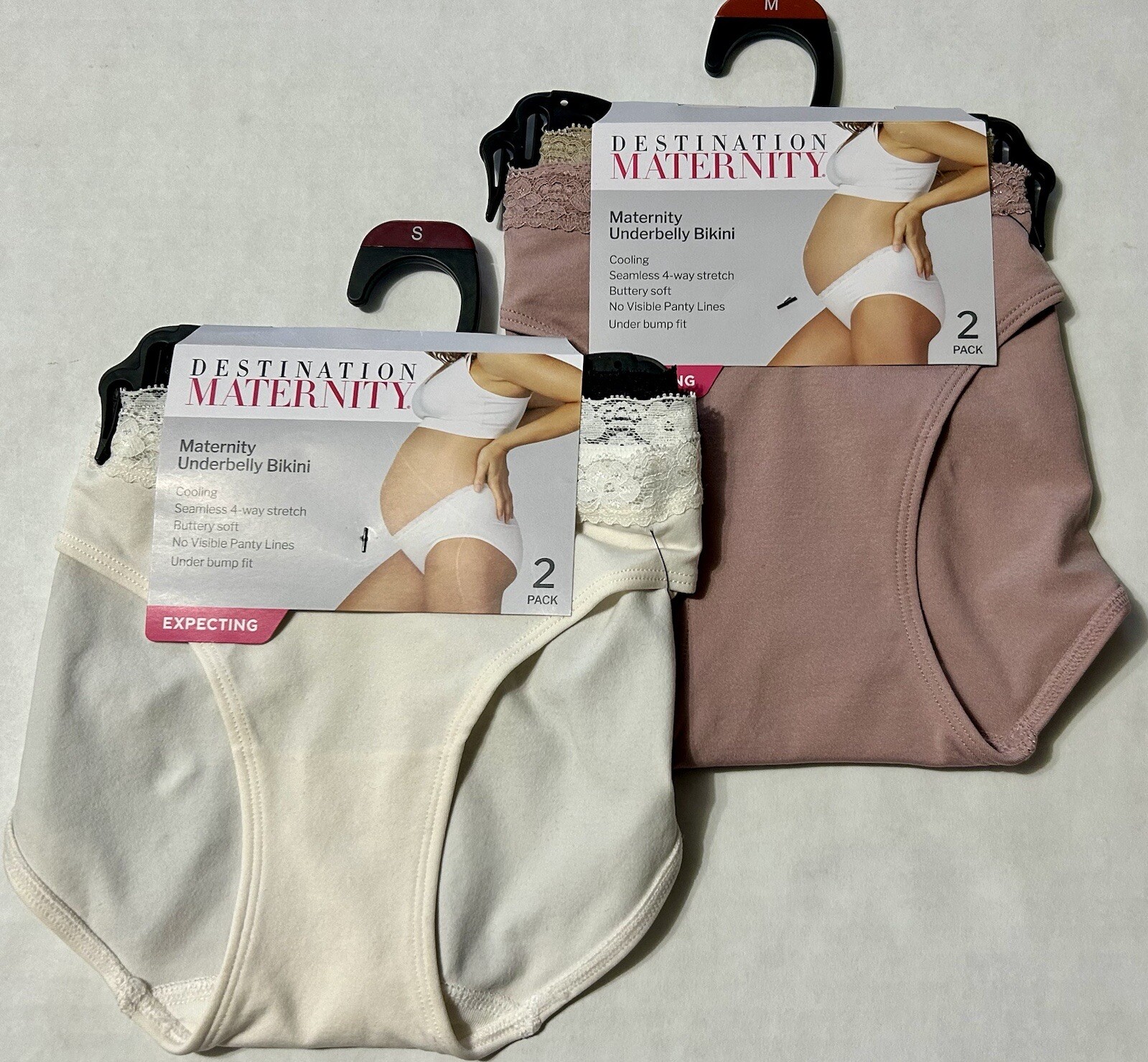 Destination Maternity Women’s Lace Cooling Seamless Under Belly Bikini Panty