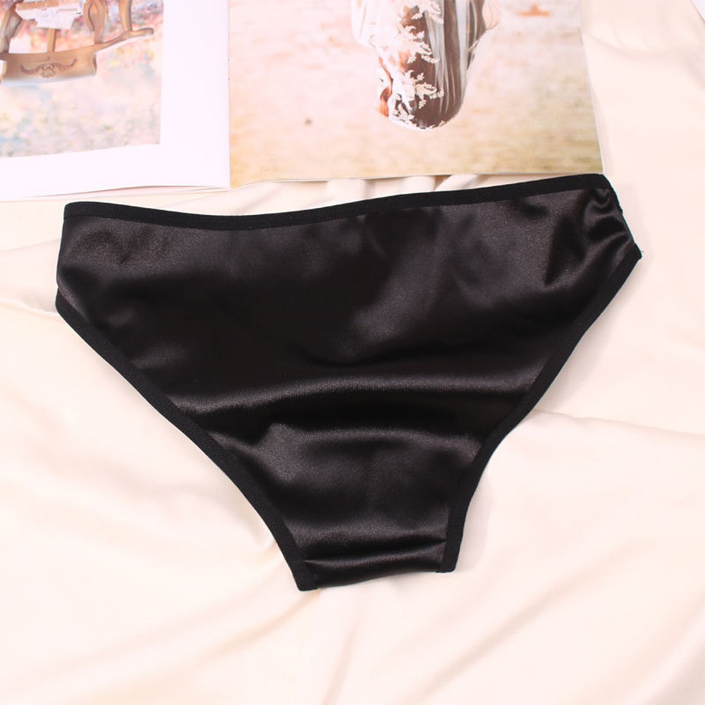 Useful Evening Home Underwear Panties Knicker Satin Soft Solid Stretchy
