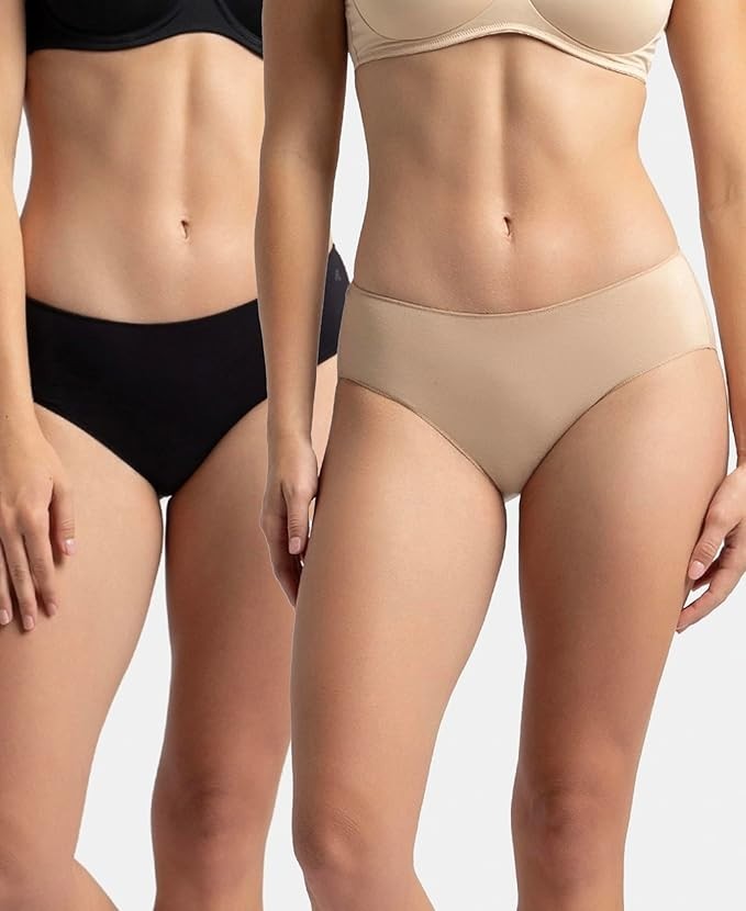 Jockey 1802 Women’s High Coverage Micro Modal Elastane Stretch Mid Waist Hipster