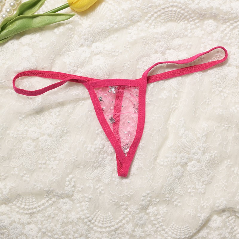 5 Pack Lot Sexy Womens See Through Sheer Panties G string Thongs Tanga Briefs