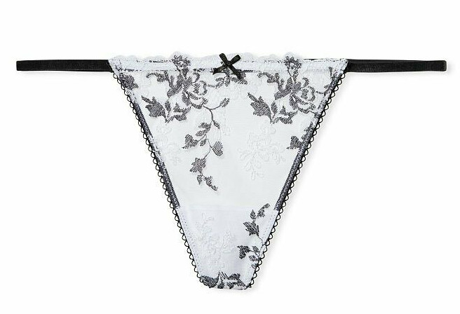 VICTORIAS SECRET DREAM ANGELS EMBROIDERED LACE V-STRING THONG PANTY XS S M L XL