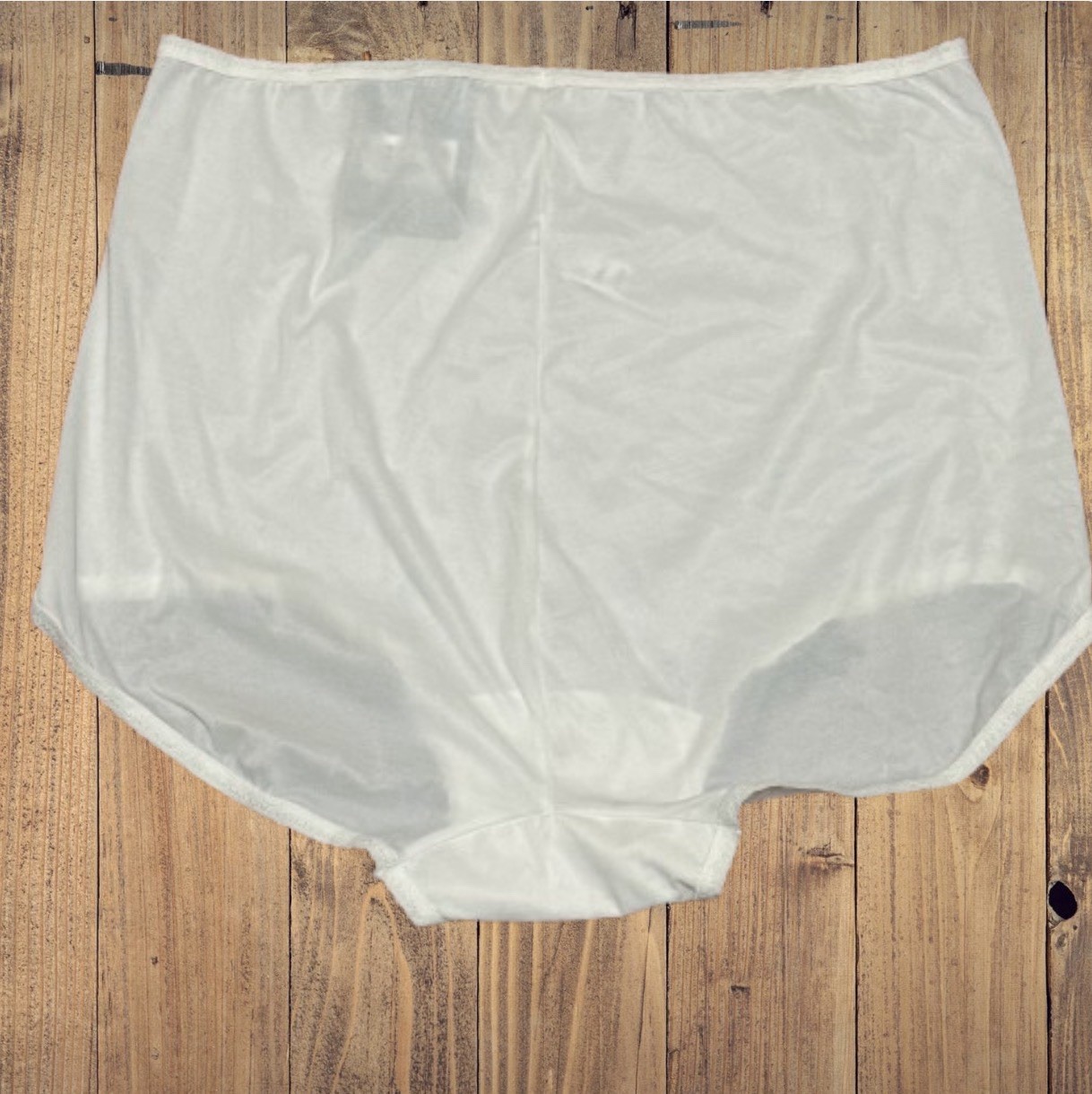 Bali White Granny Panties Skimp Skamp Brief High Waist Sz 9 2XL NWT