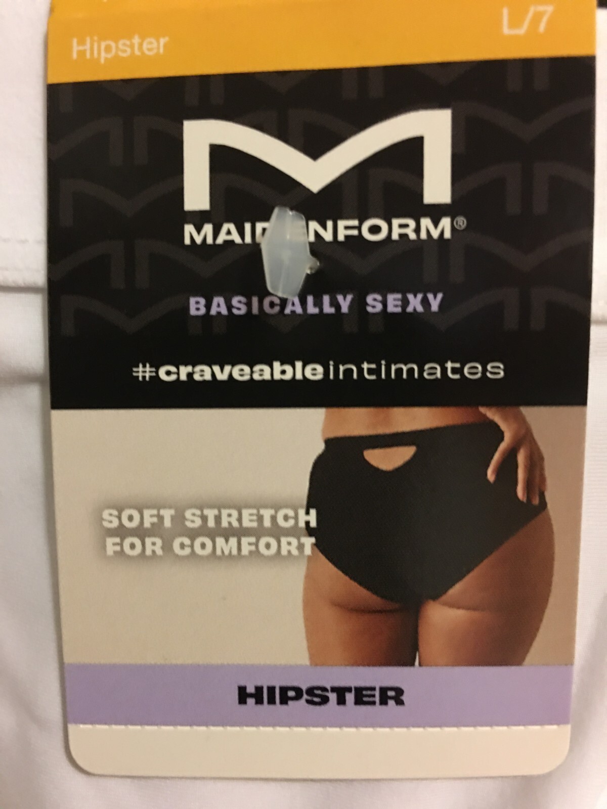 BRAND NEW WOMEN’S SIZE LARGE (7) MAIDENFORM MICROFIBER HIPSTER PANTIES