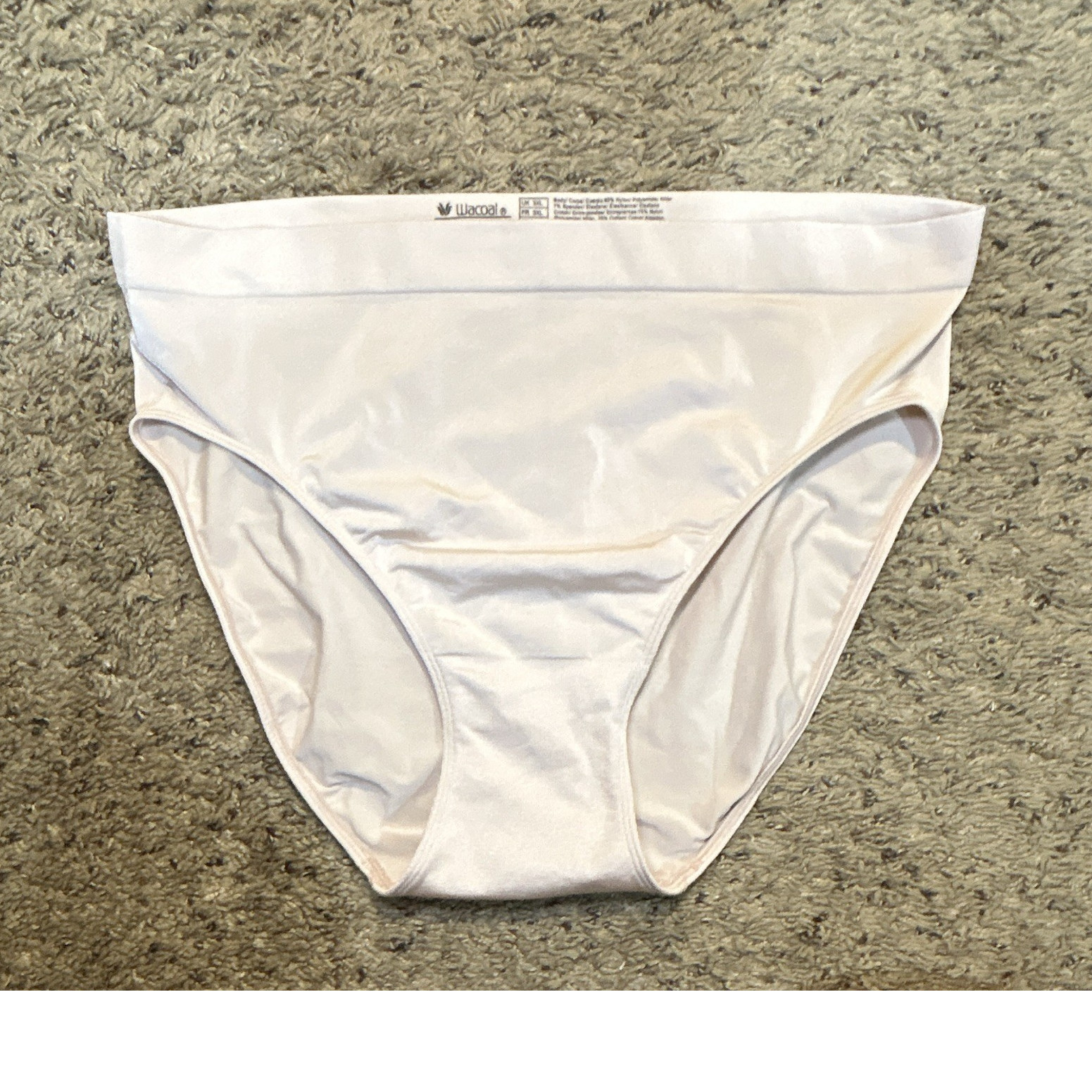 Wacoal Women’s Brief Panties Cream / Beige 3XL Nylon/Spandex/Cotton Stretch NWOT