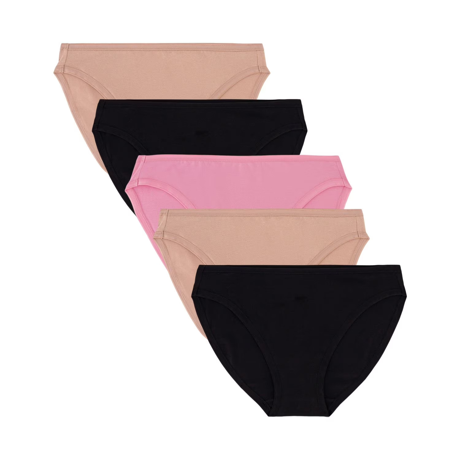GapBody Women’s Organic Cotton Bikini 5-Pack Stretch Soft Tag-Free XS-3XL