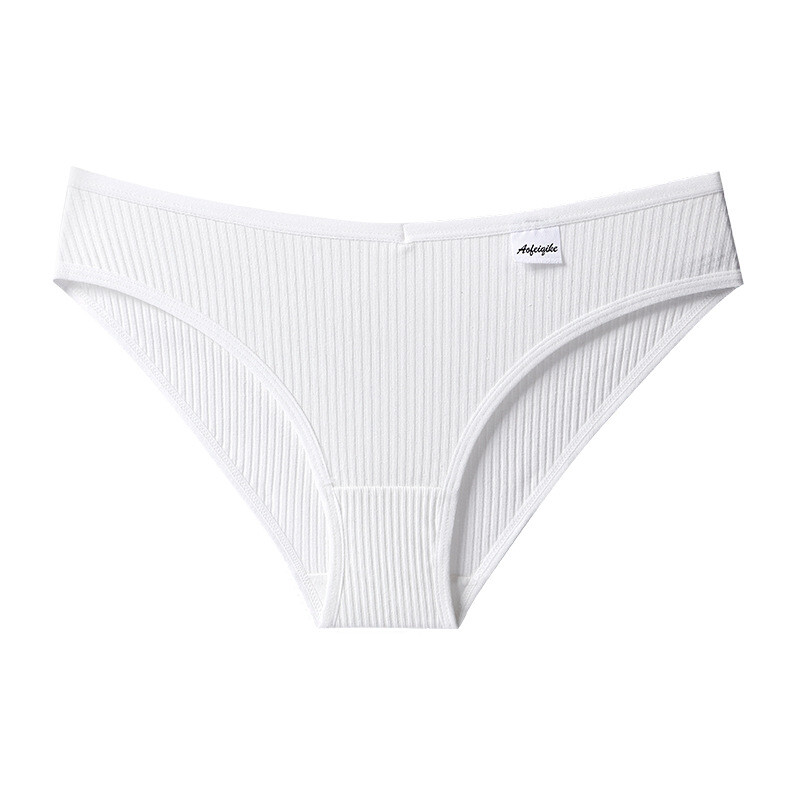 4PCS/LOT Ladies Womens Sexy Cotton Panties Underwear Lingeries Brief Ribbed Soft
