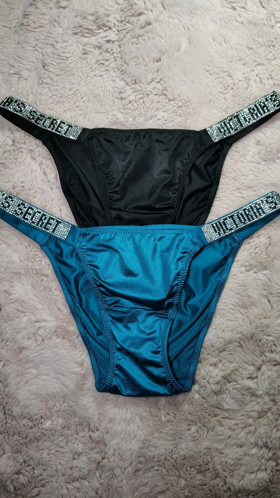 Victoria’s Secret Bombshell Shine Strap Bikini Panties Small (2 Pairs)