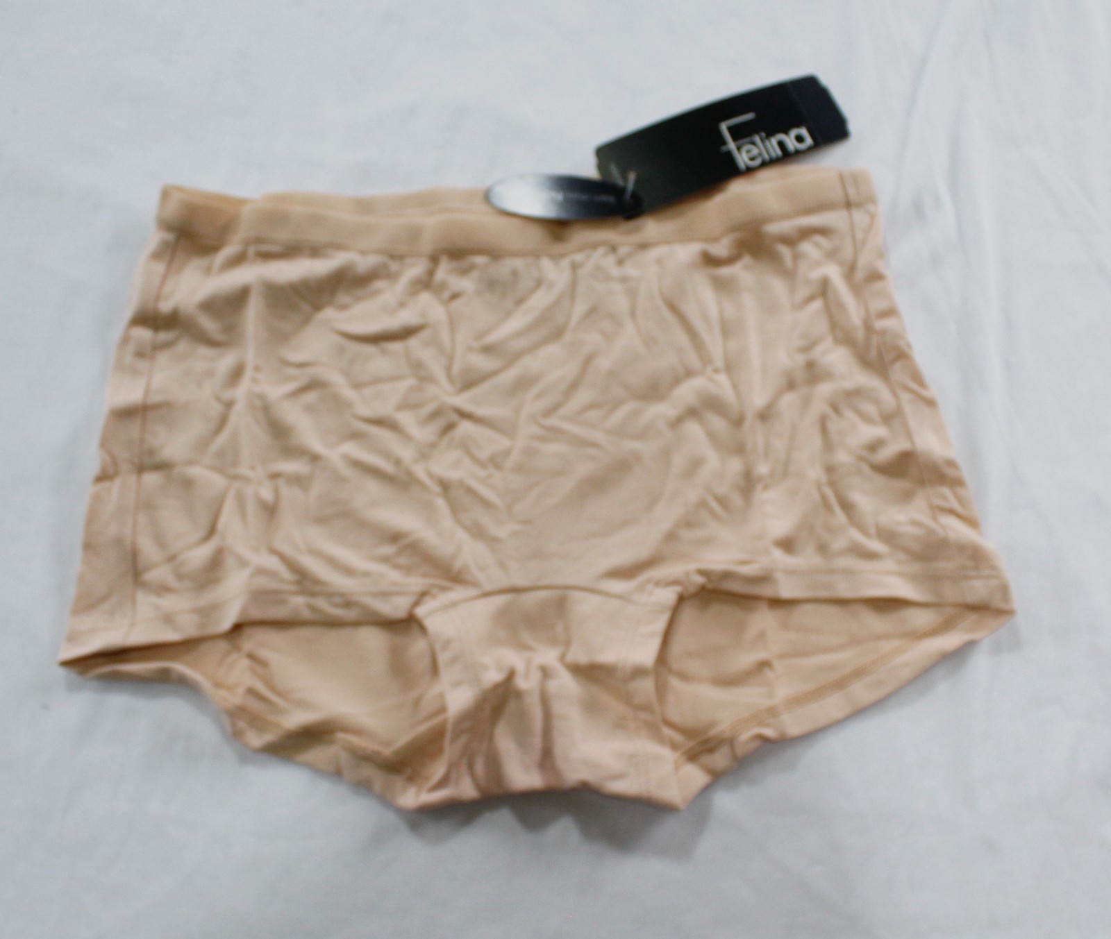 Felina Women’s So Smooth Modal Midrise Boyshort CN6 Warm Neutral Small NWT