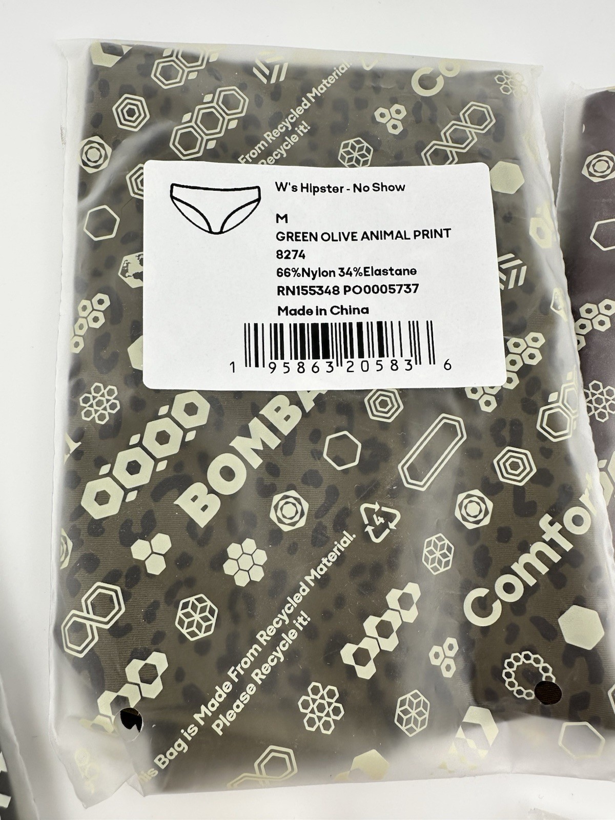 NWT Bombas Women Hipster No Show Panties Size M 8274 Mixed Colors 1 Print 5 PRs