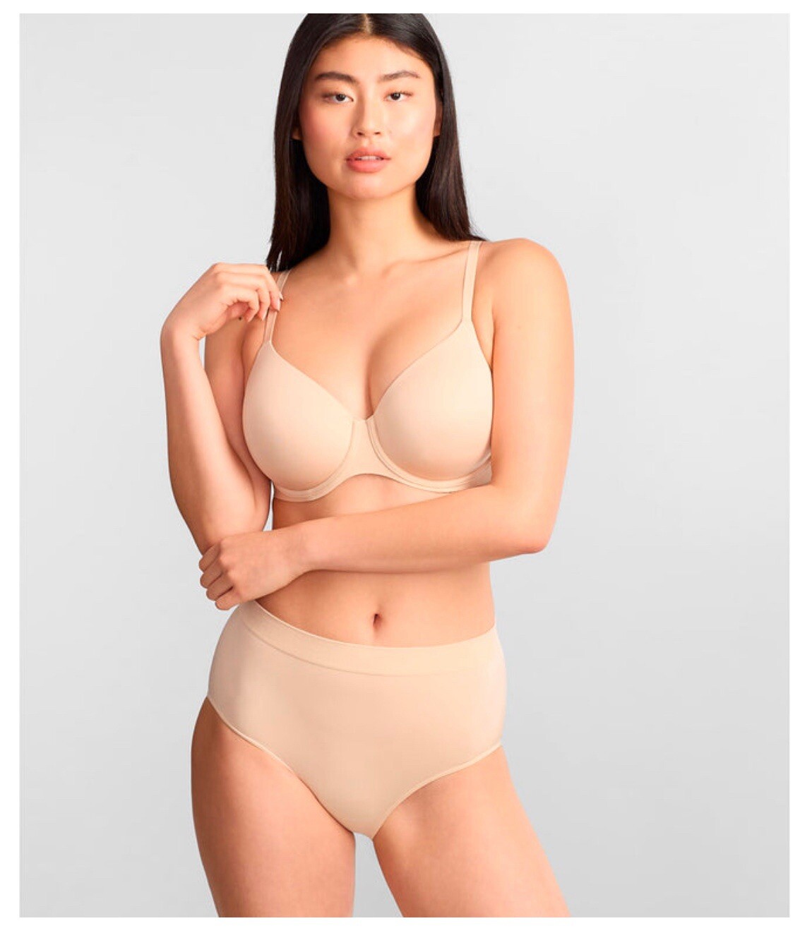 NWT Wacoal B-Smooth Seamless Brief 838175 US 6-M Naturally Nude