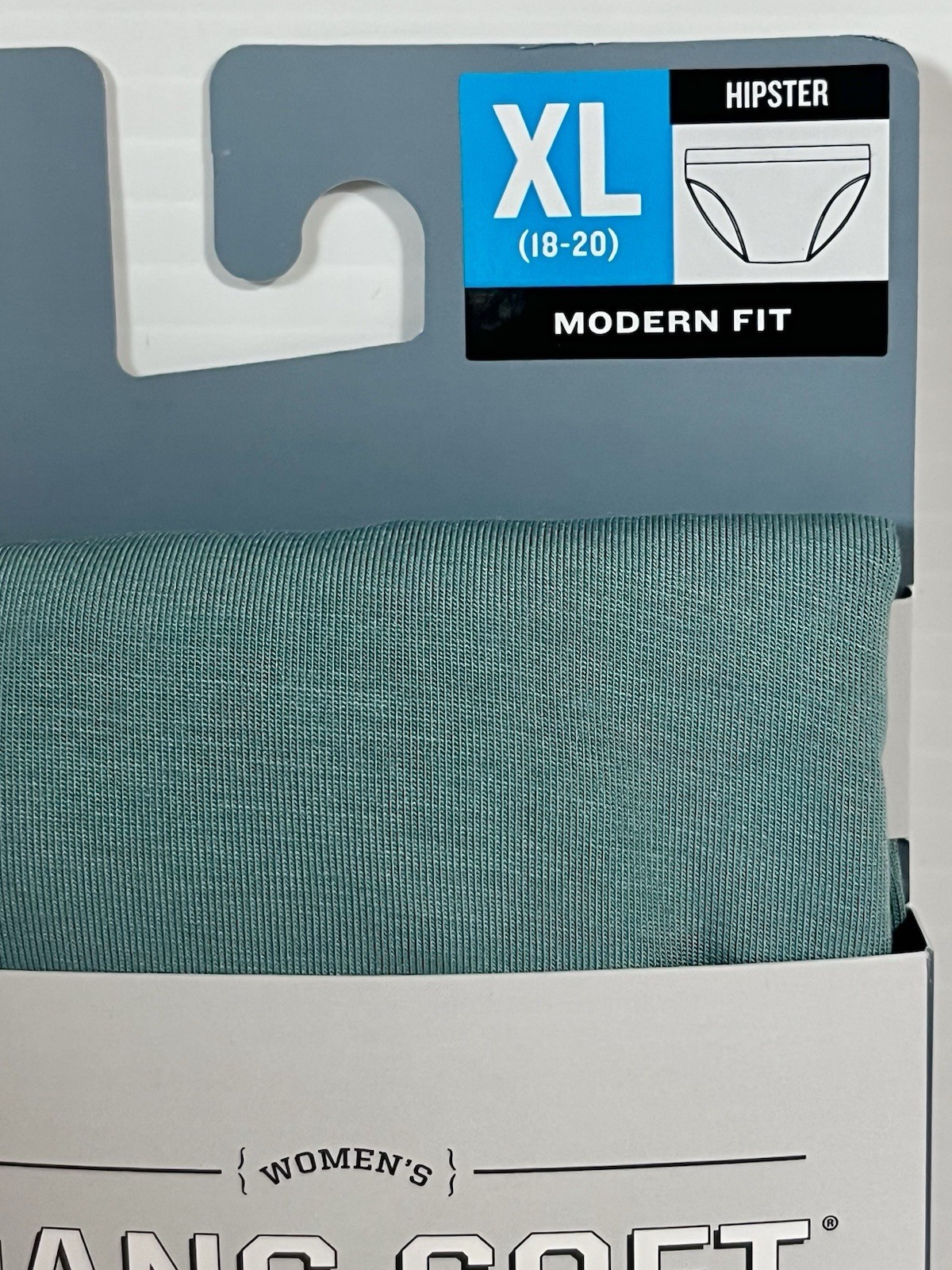 Duluth Women’s Dang Soft Underwear Modern Fit Hipster /Blue Green Size XL 18-20