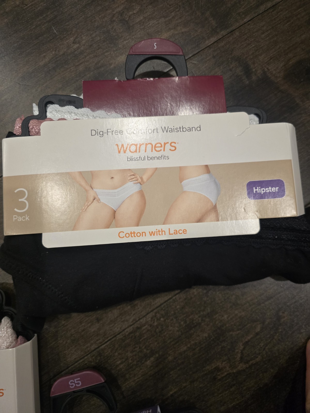 Warner’s Hipster Panties 9 Pc Lot S Cotton Lace Microfiber 3 Packs