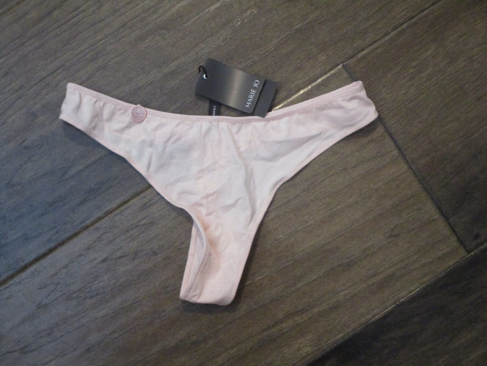MARIE JO TOM THONG PANTIES IN CRYSTAL PINK SIZE SMALL (UK)