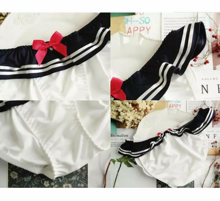 Sailor Moon Navy Maid Milk Silk Panties Briefs Women’s Underwear Daily Wear