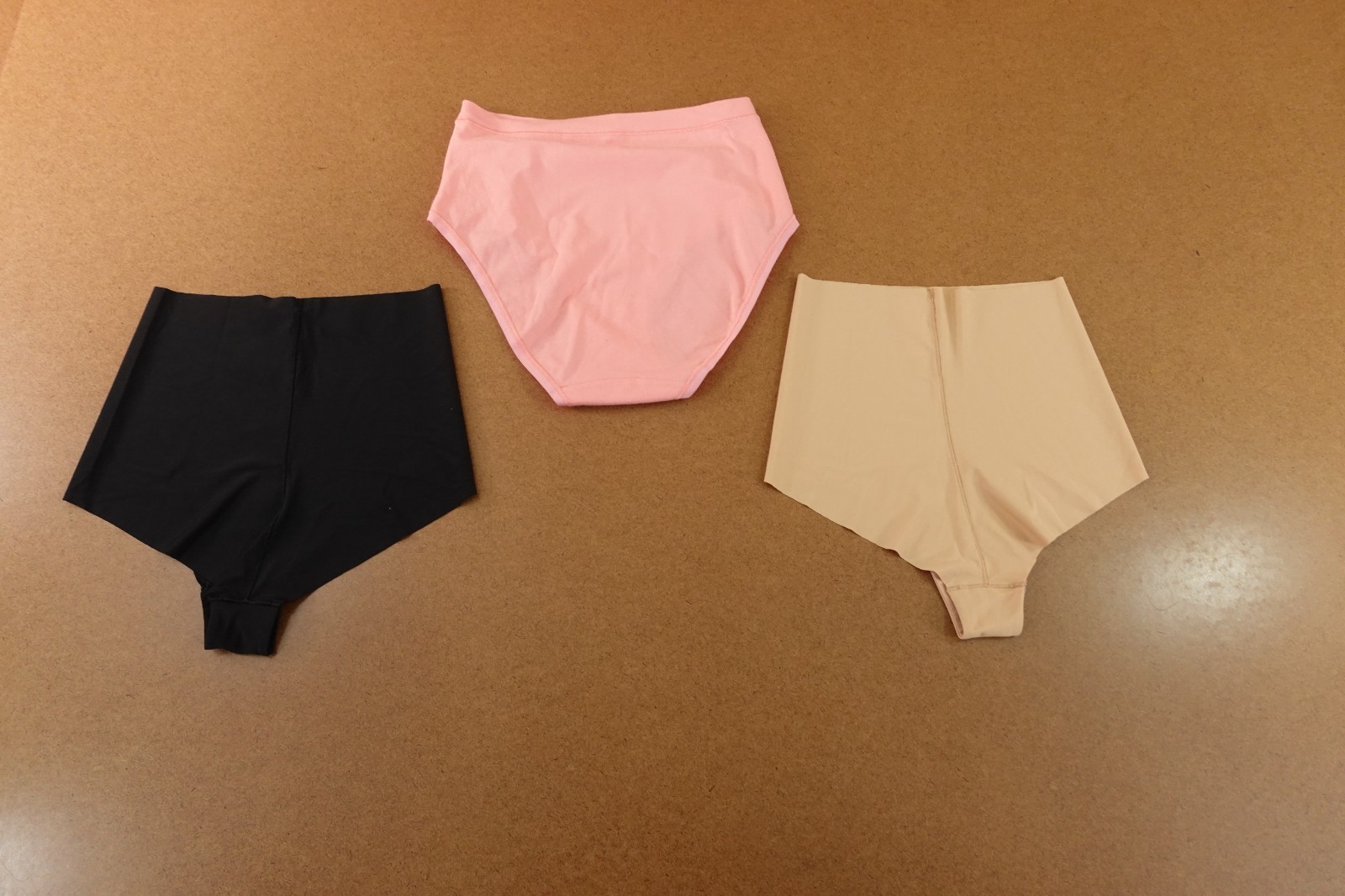 Gap Body Womens Size XS Pink Beige Black High Rise Panty 3 Pieces NWT