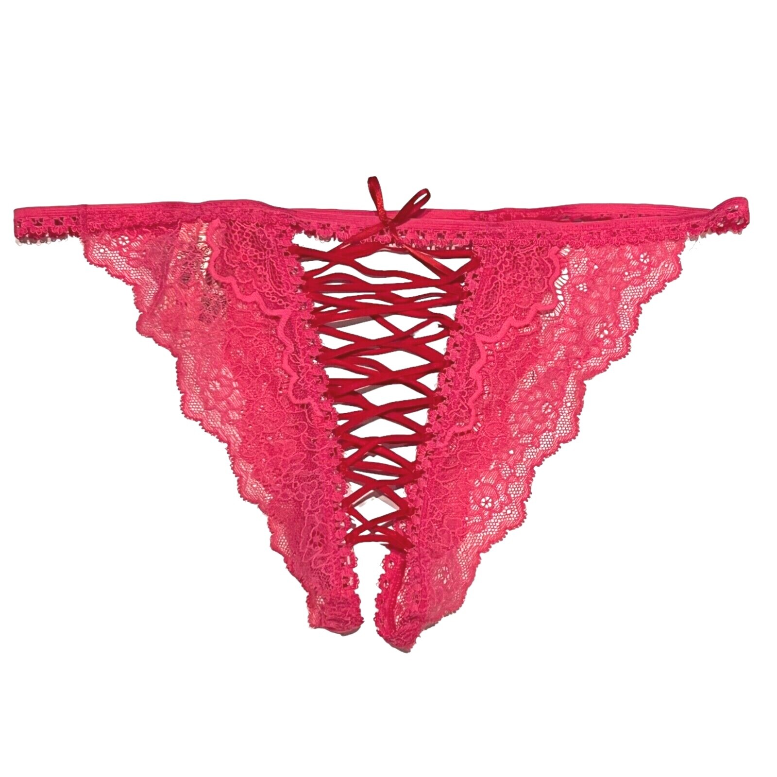 NWT VICTORIA’S SECRET Dream Angels String Bikini XS-M-L Pink Lace Red