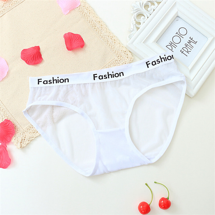 6PCS/LOT Sexy Womens See Through Sheer Panties Brief Lingeries Underwear Hipster