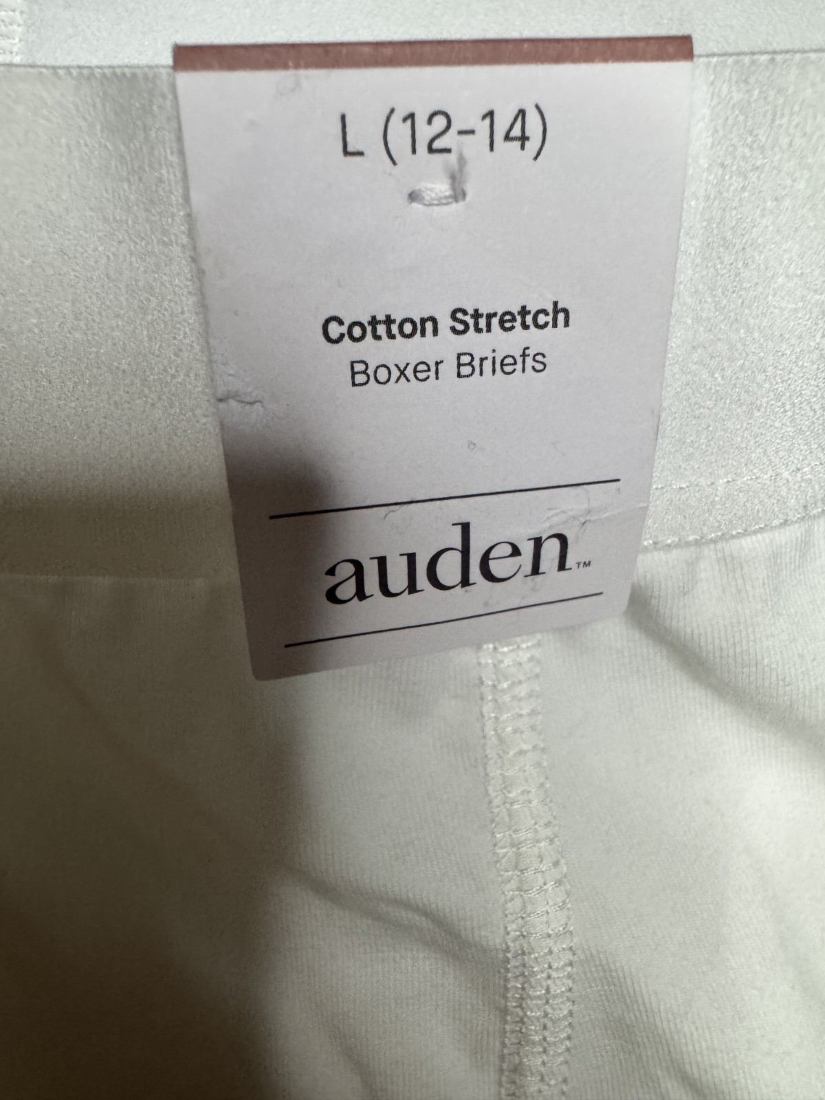 Auden Women’s Cotton Blend Stretch Boxer Briefs Underwear Medium – M(8-10) White