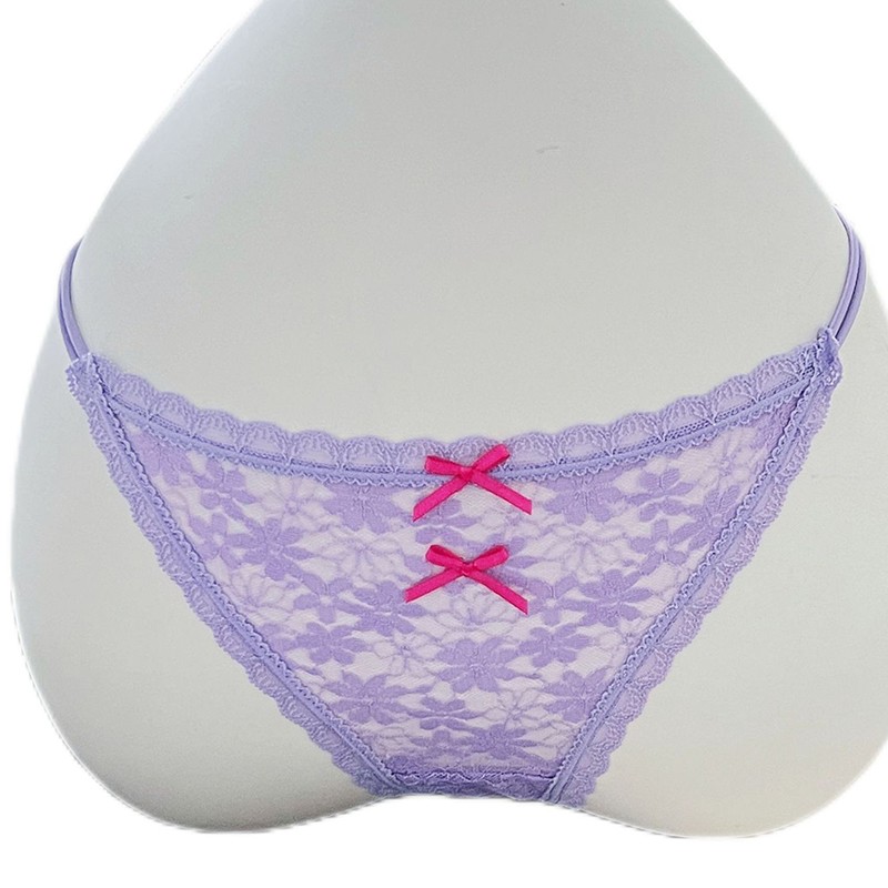 5 Pack Lot Sexy Womens See Through Lace Thongs Panties Underwear Lingeries Brief