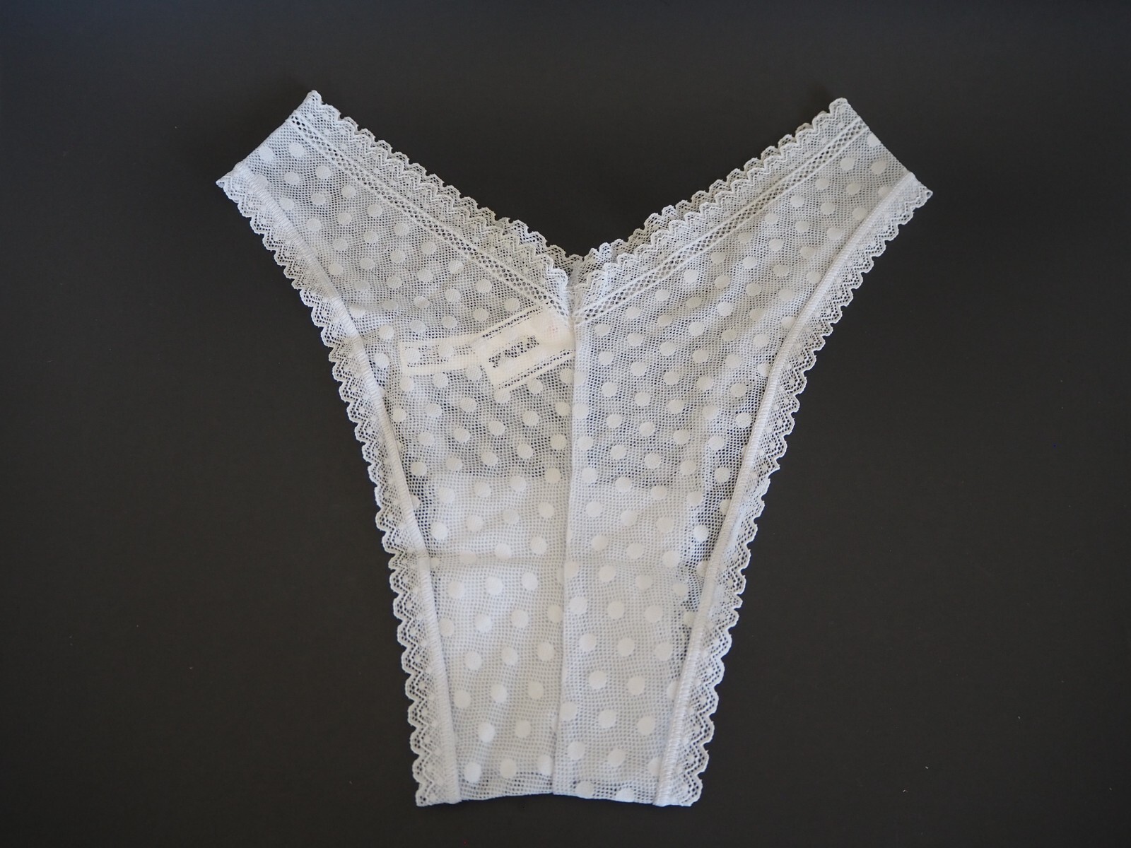 Victoria’s Secret Brazilian Lace V Front Panties Powder Blue Panty Sz Small NWT