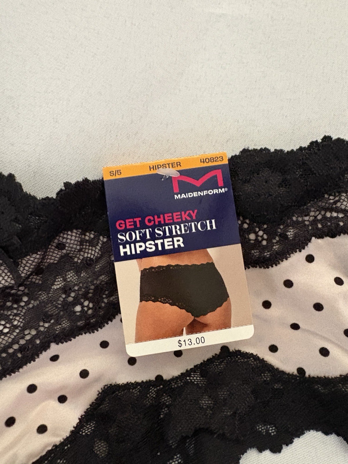 NEW MAIDENFORM PANTY Get Cheeky Hipster Soft 40823 Lace Women Size Small 2 Pair