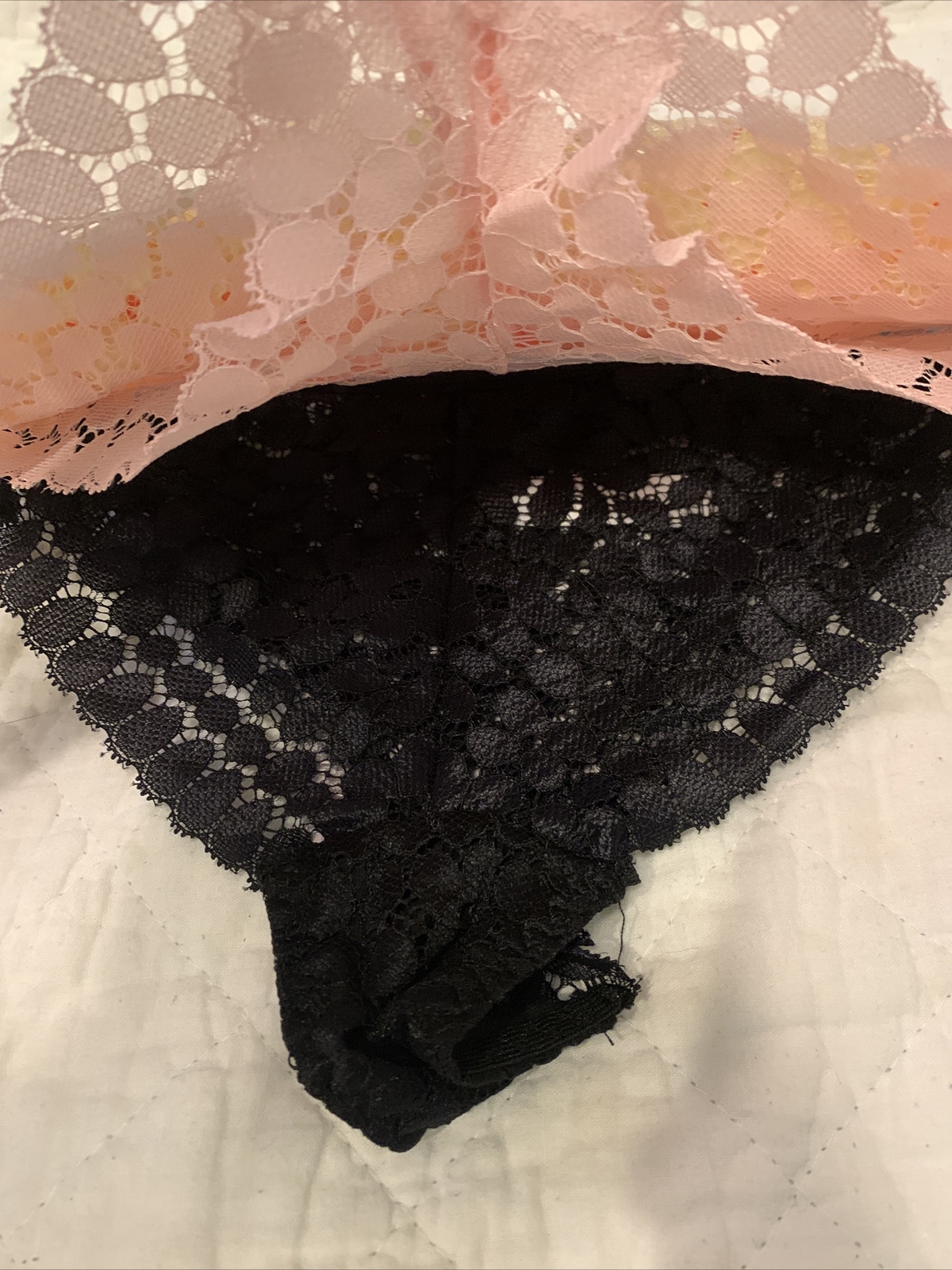 Kensie Lingerie Tangas Panties Underwear Pink Gray Yellow Large 5 Pack
