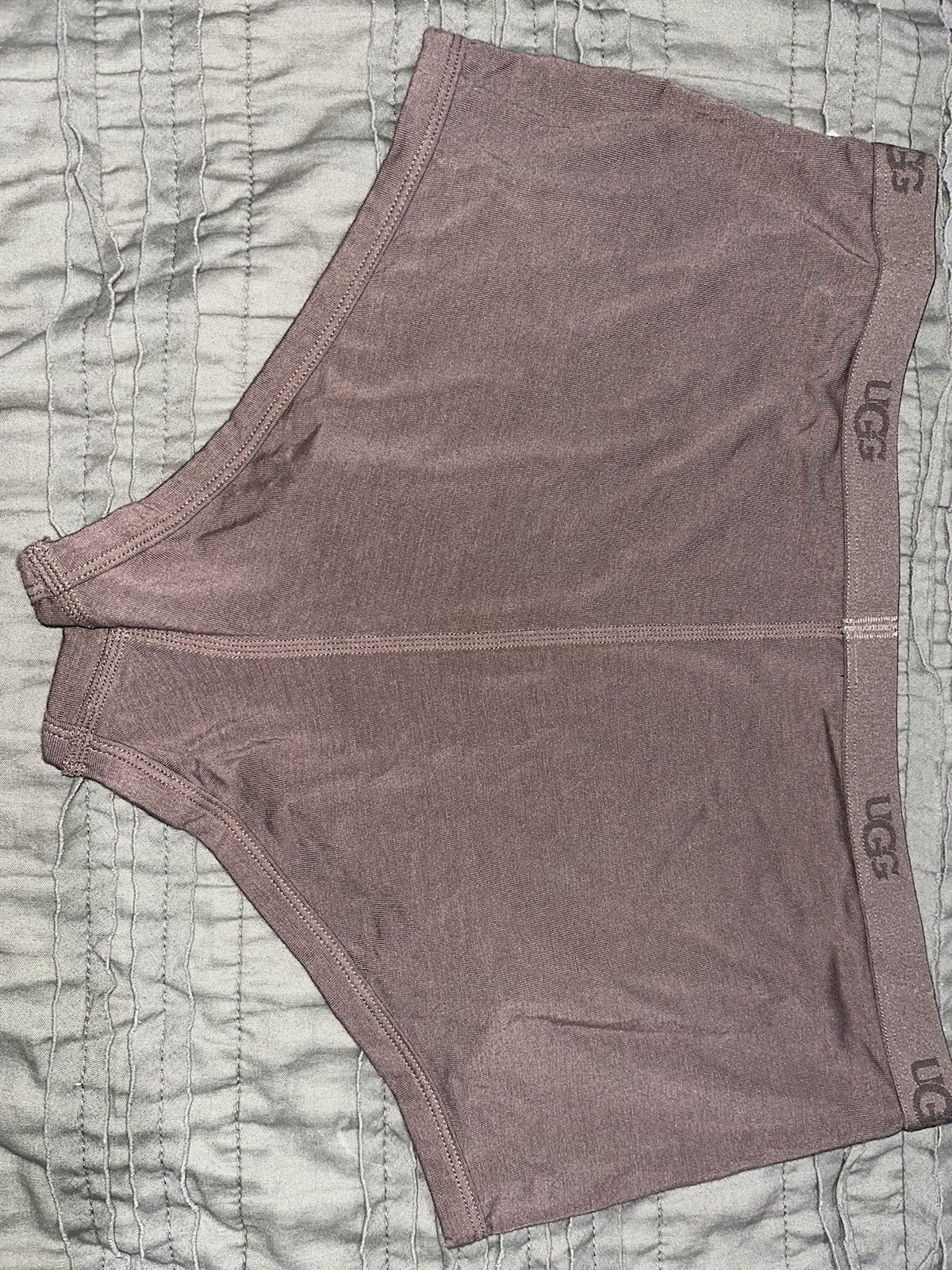 NWT UGG DESIRAY Brown Cheeky Boy Short Panty Medium $28