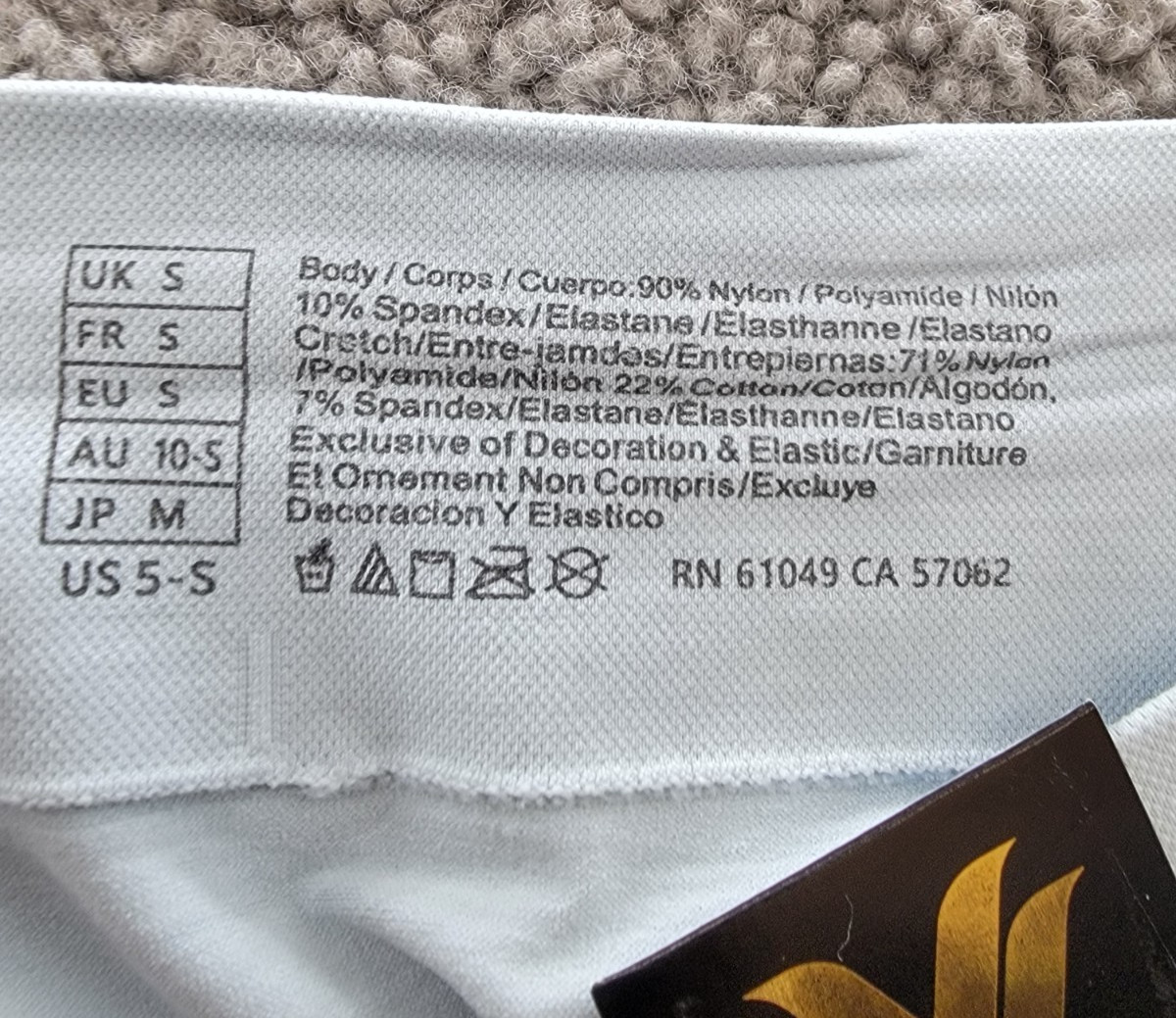 Wacoal Feeling Flexible Brief Underwear Women’s 5-S Winter Sky Elastic Waist