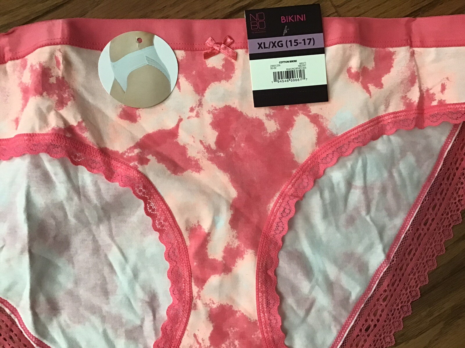 NWT NOBO No Boundaries Bikini Panties Size XL (LOT OF 3 Pairs) (C42-2)