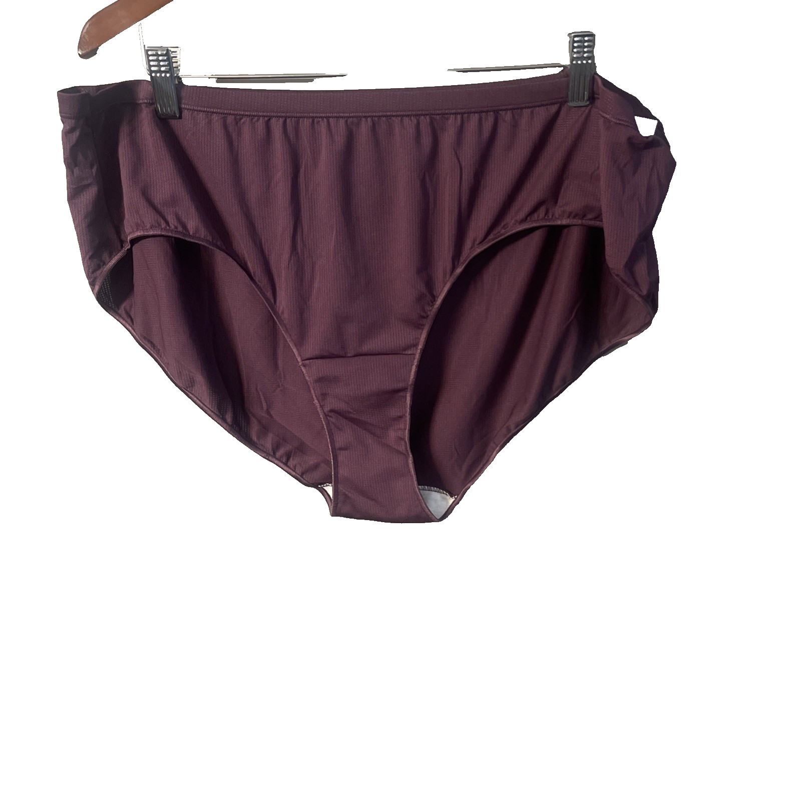 JMS Hanes Bikini Panty Sissy Mesh Underwear Maroon Purple Plus 7X Size 14