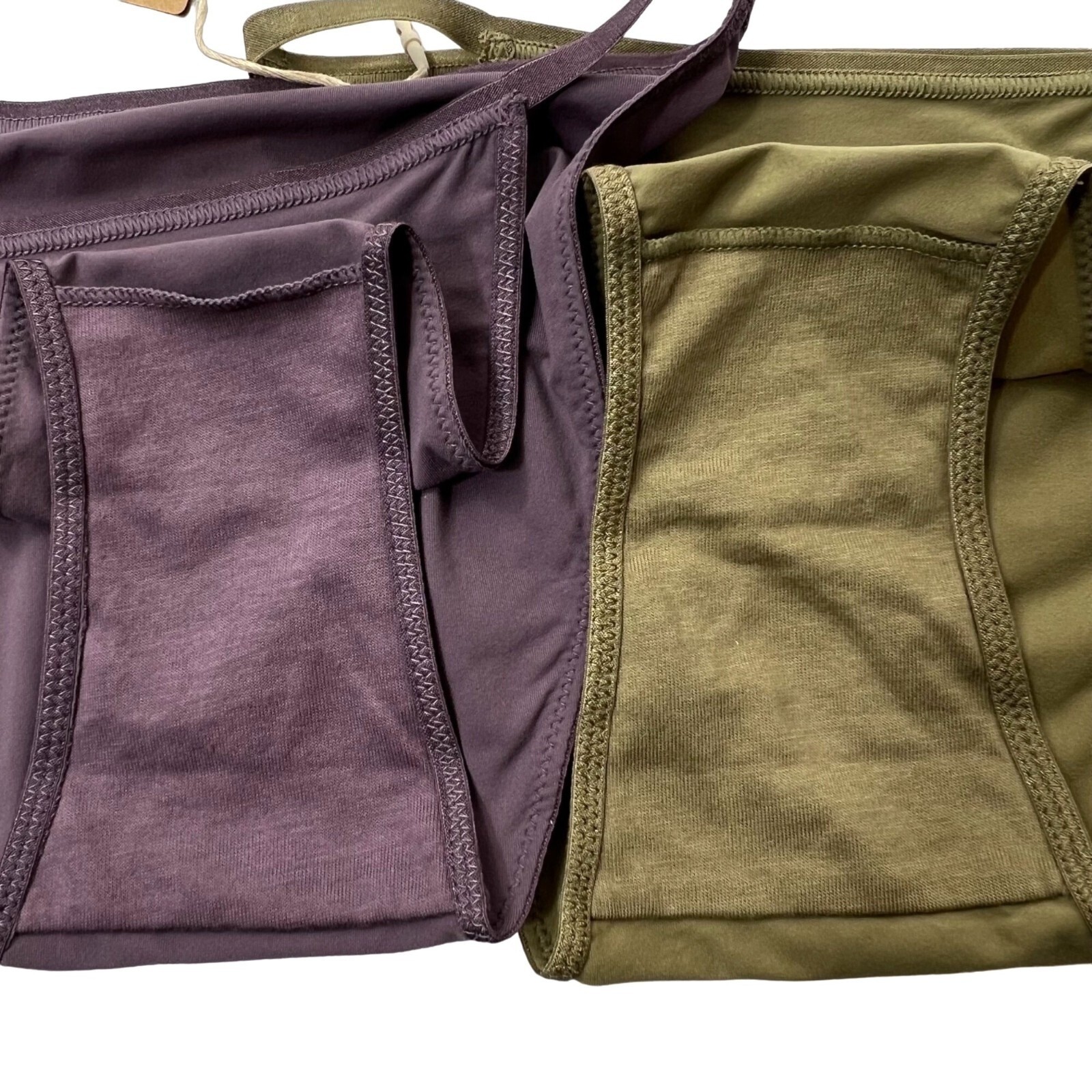 SKIMS Fits Everybody String Bikini Lot of 2 Khaki Plum XXS