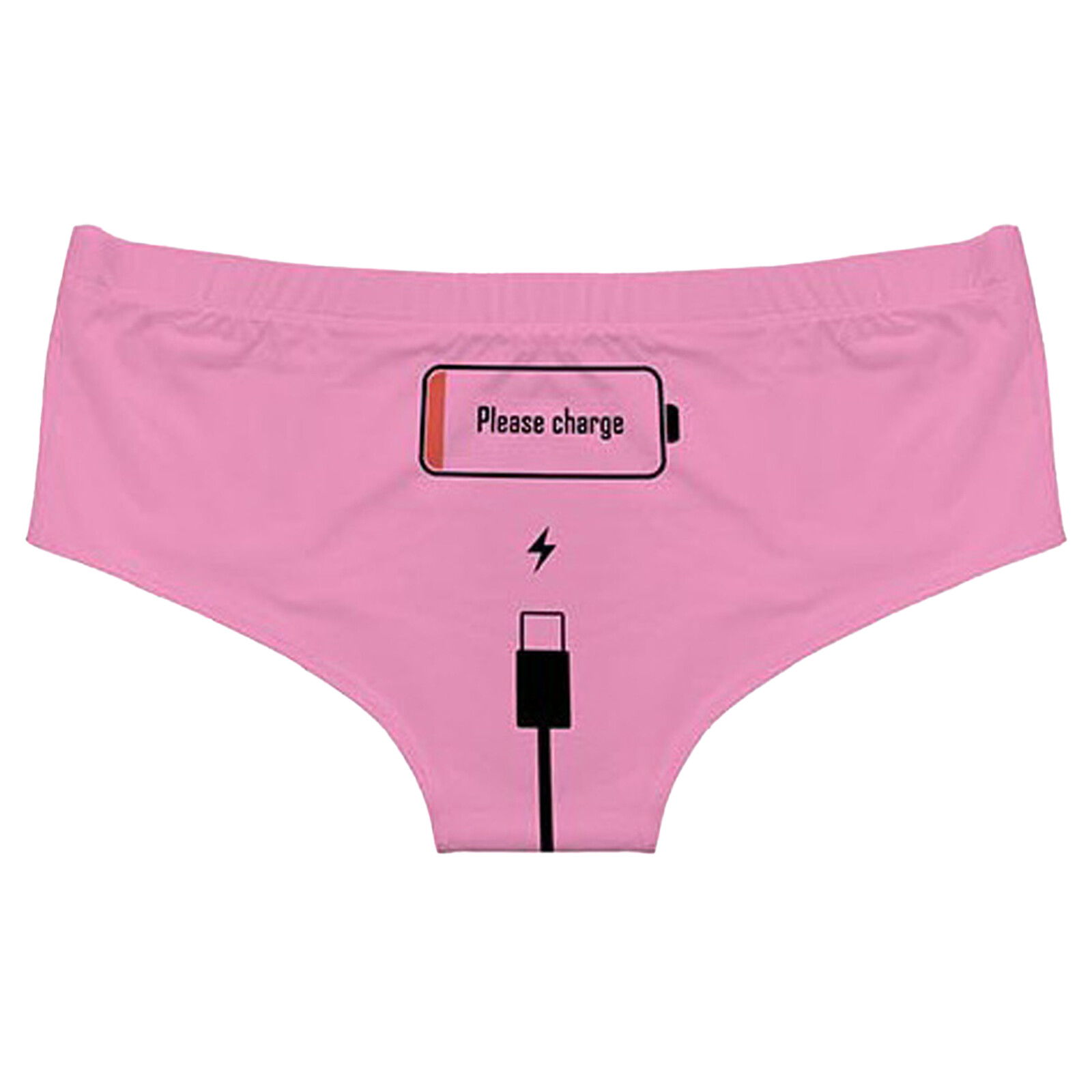 Women’s Letter Print Naughty Bikini Briefs Lingerie Cheeky Thong Panties Knicker