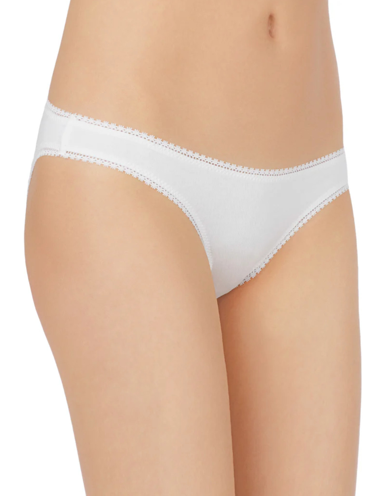 OnGossamer Cabana Cotton Hip Bikini Panties White L57421 Women’s Size L