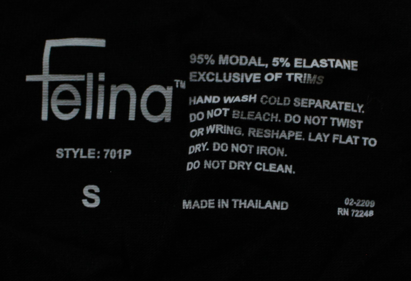 Felina Women’s Mid-Rise Modal So Smooth Boyshort Panty ZG3 Black Small NWT