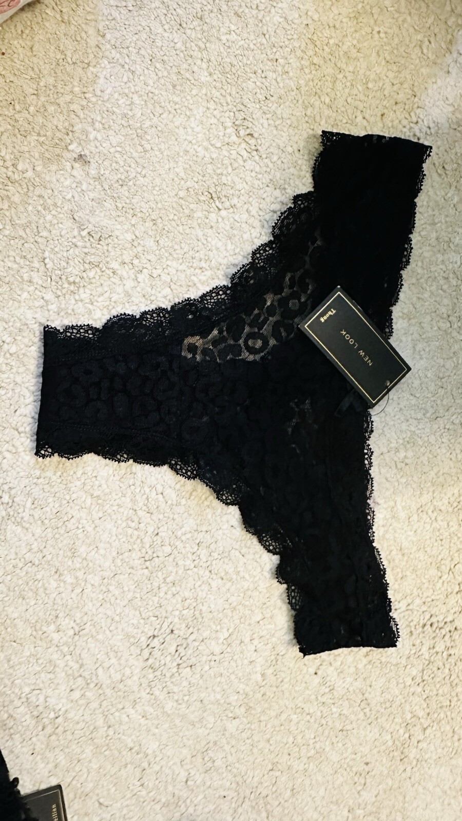 New look black brazillian knickers Thongs UK 10