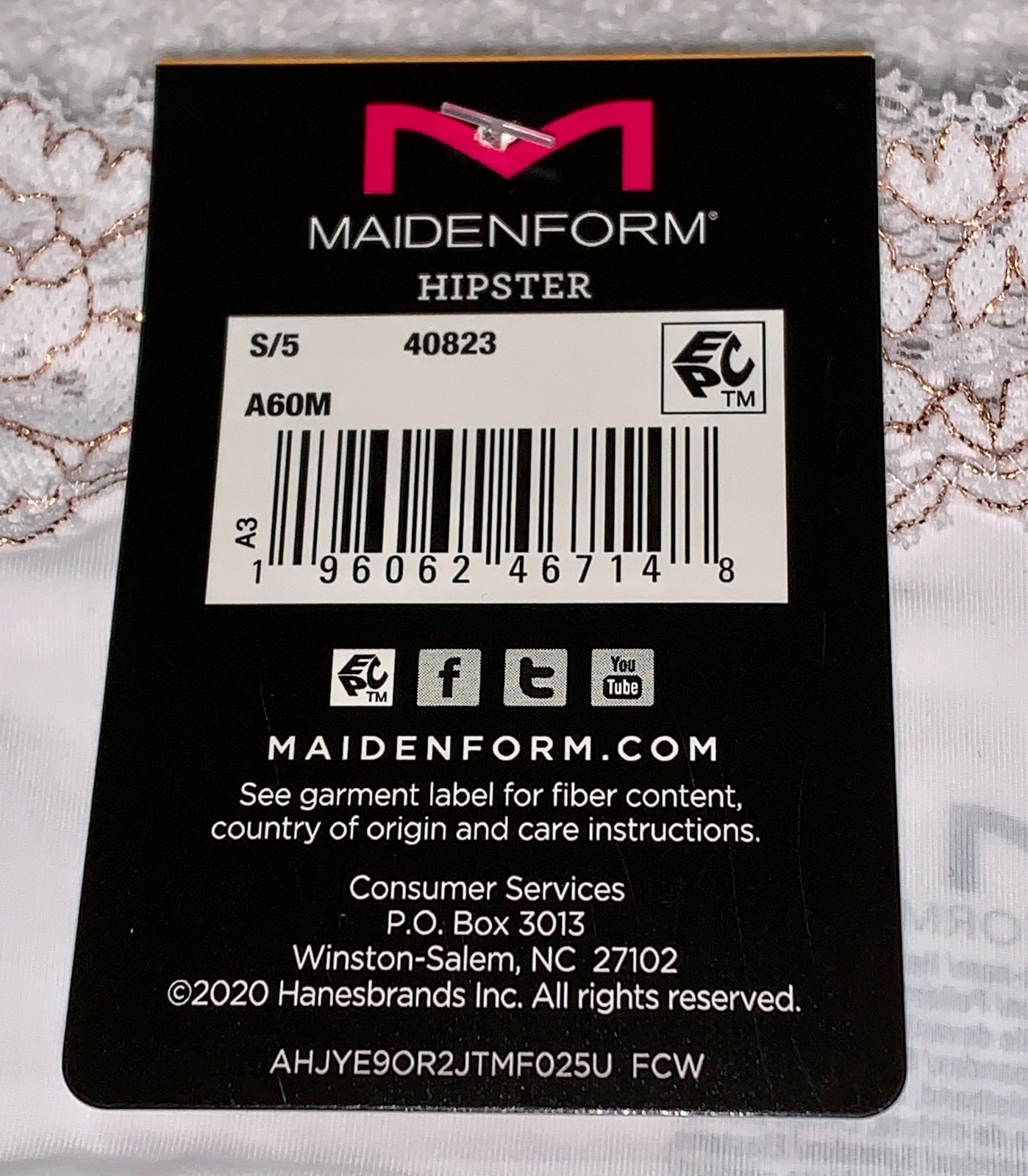 MAIDENFORM Sexy Must Haves Luxurious Lace White Cheeky Hipster Panty Women S 2XL