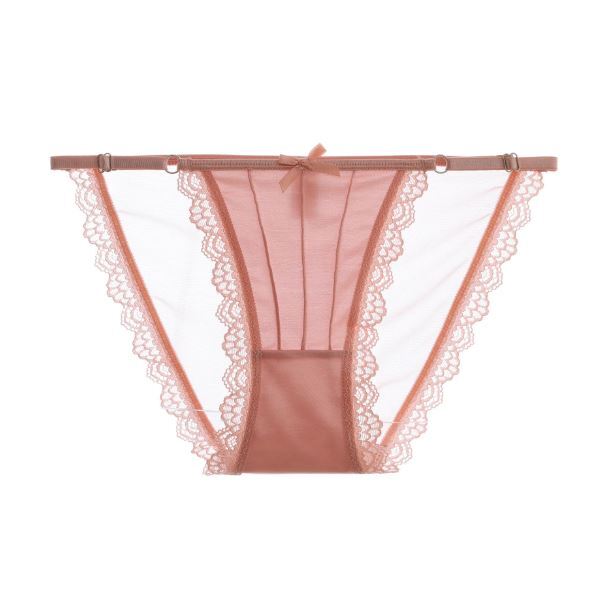 5 Pack Sexy Womens Satin Panties String Bikinis Lace Sheer See Through Underwear