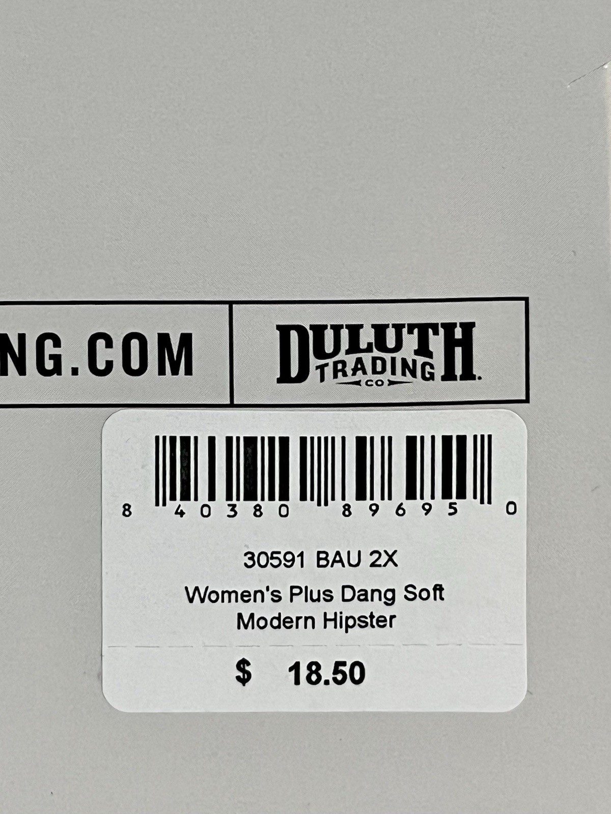 Duluth Women’s Dang Soft Underwear Modern Fit Hipster/Blue Green ~ Size 2X ~ New