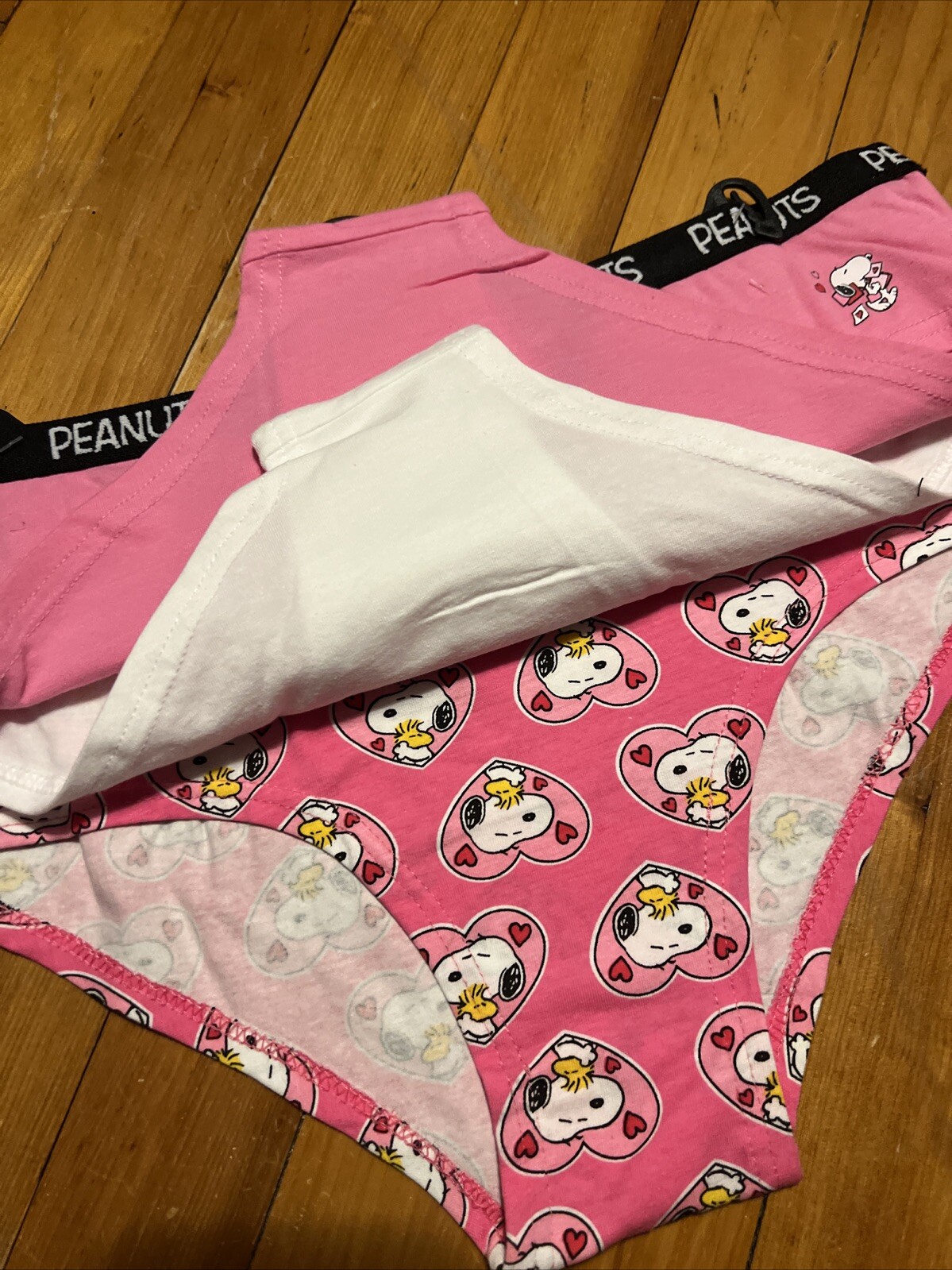 PEANUTS💕 Snoopy 3 Pack Hipster Panties SIZE Large ❤️