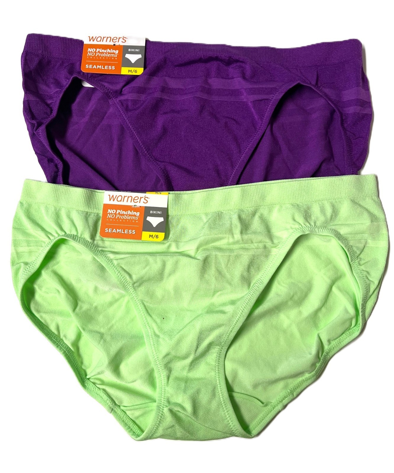 Lot/2 Warner’s No Pinch No Problems Panties Size 6 Bikinis